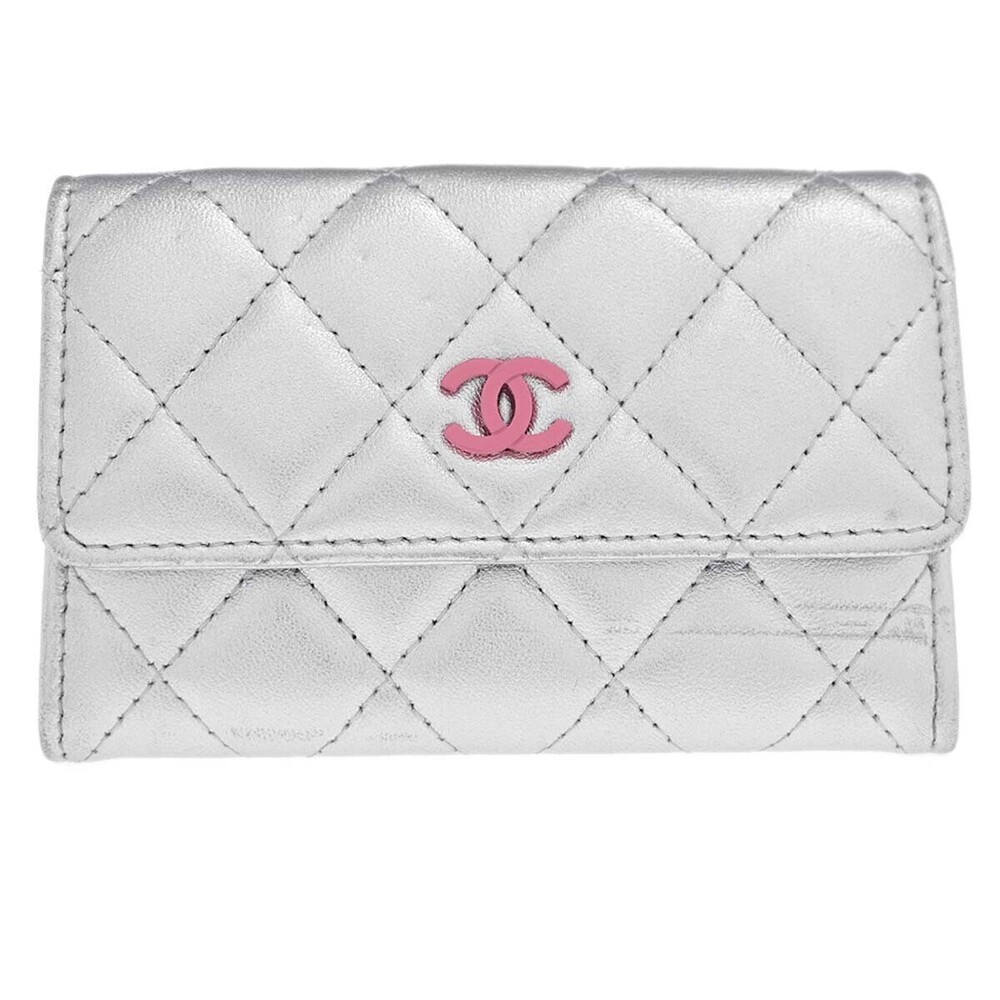 Chanel CC Flap Card Case Quilted Lambskin